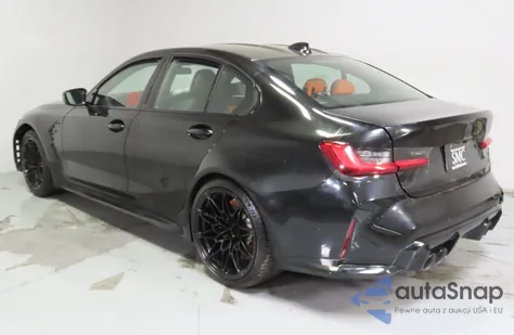 2021 BMW M3 Competition z USA, uszkodzony, nr VIN WBS33AY01MFK86175